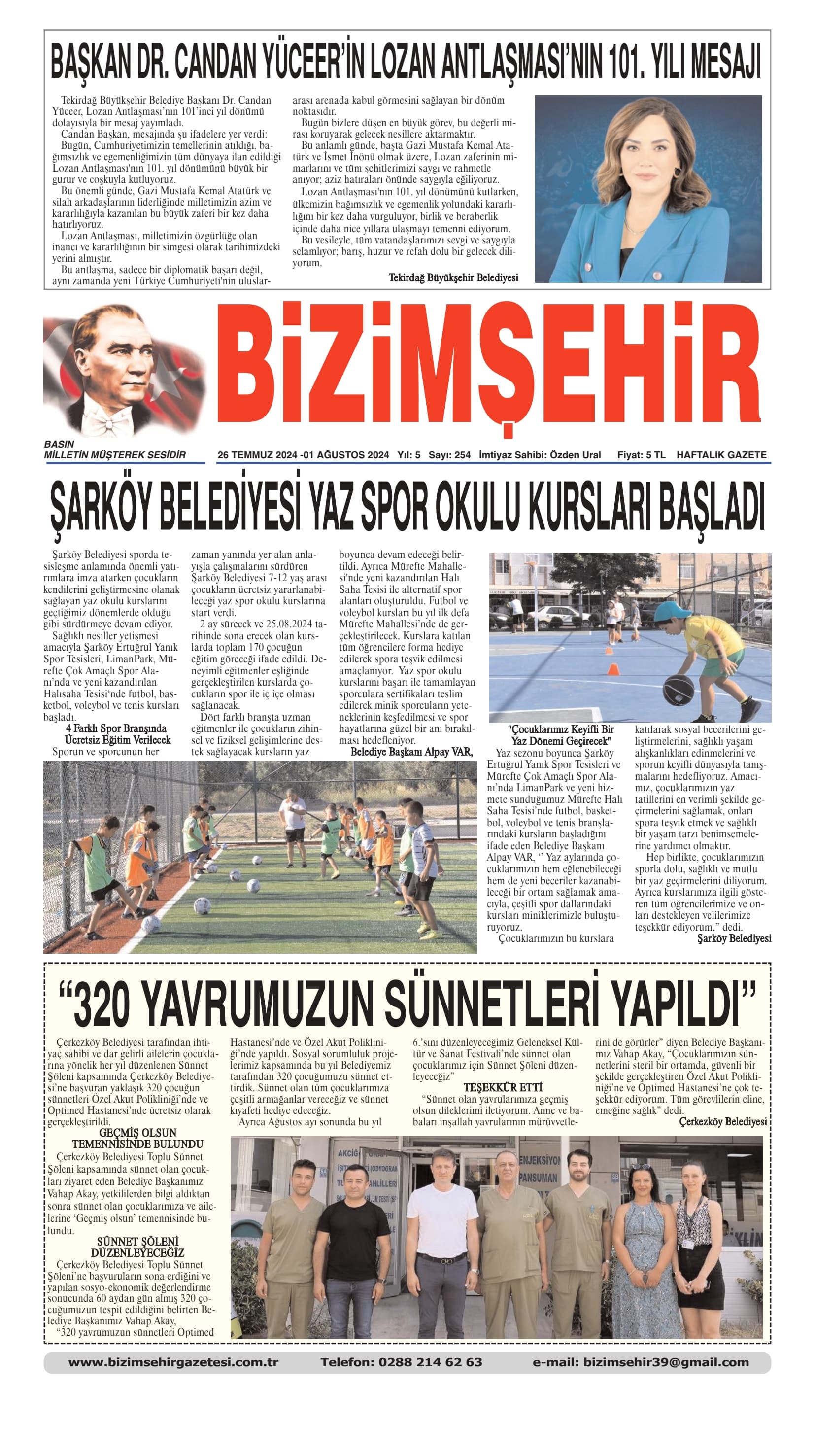 26 TEMMUZ 2024 - 01 AĞUSTOS 2024